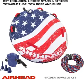 53-4310k Airhead Stars&stripes Towable One/two Riders