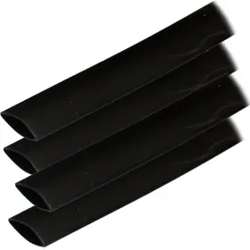 306106 Ancor Adhesive Lined Heat Shrink Tubing Alt -3/4 Inch X6 -4-pack-black