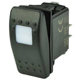 Bep Marine 1001801 Spst Contura Switch - 1-amber Led Off/on