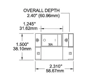 7415-bss Blue Sea 7415 Bss Circuit Breaker A2 Flat Rocker 32a