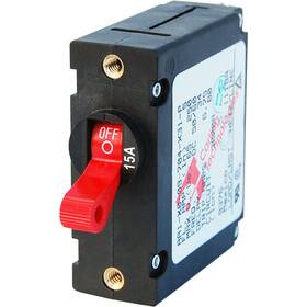 Blue Sea Systems 7209 Ac / Dc Single Pole Magnetic World Circuit Breaker - 15 Amp
