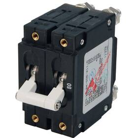 Blue Sea Systems 7256 C-series Double Pole Circuit Breaker - 80a