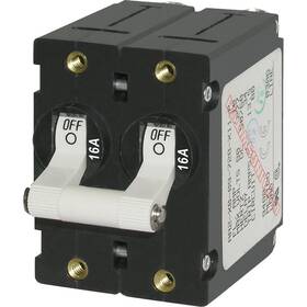 Blue Sea Systems 7294 A-series Double Pole Toggle - 16a White