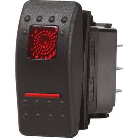 Blue Sea Systems 7939 Contura Ii Switch Dpdt Black - On-on