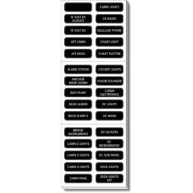 Blue Sea Systems 8039 Dc Panel Extended 120 Label Set