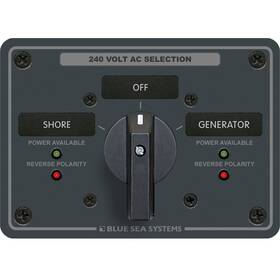 Blue Sea Systems 8363 Ac Rotary Switch Panel 65 Ampere 2 Positions Off 3 Pole