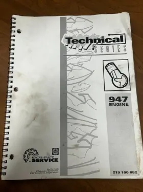 219100082 Bombardier 1998 Seadoo Technical Series Rotax 947 Engine Manual