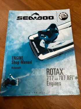 219100222 Bombardier 2005 Oem Sea Doo Rotax 717 787 Engine Shop Manual Seadoo