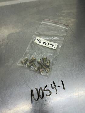 Bombardier 420940581 Genuine Ski-doo Oem Nos Hex Head Screw Bolts Qty X9 Part Number #420940581