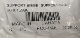204613998 Brp Seat Support New Oem