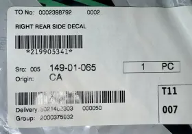 Ft19-ft21 Brp 219905341 Oem Seadoo Spark Trixx Lateral Grn/blk Decal New