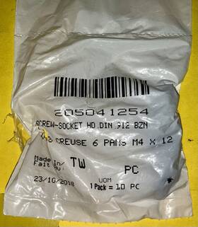 Can-am 205041254 Brp Oem Spyder/canam Atv Sockethead Screw M4x12 Pk Of 8 New