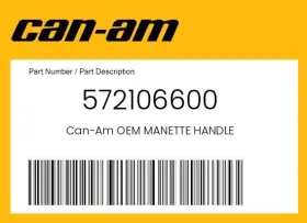 572106600 Can-am Genuine Manette Handle -