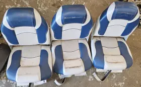 204611116 Deckmate High Back Folding Fold Up Bucket Seat Chair Cushion Backrest All Three