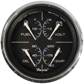 33751 Faria Beede Instruments Chesapeake Black 4 Inch Multifunction Gauge 33751 Faria Beede Instruments Chesapeake Black 4 Inch Multifunction Gauge