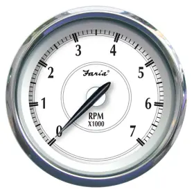45003 Faria Beede Instruments Newport Ss 4 Inch Tachometer For Gas Outboard - 7000 Rpm