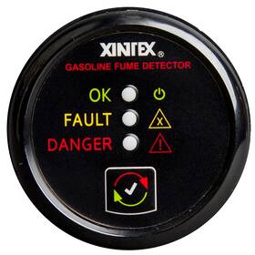Fireboy-xintex G-1b-r Gasoline Fume Detector And Alarm With Plastic Sensor-black Bezel Display