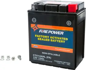 Ctx14ahl Firepower Fire Power Fa Sealed Agm Factory Activated Battery