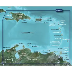 Map-vus030r-southeast Garmin 010-c0731-00 Bluechart G3 Vision Hd Caribbean-microsd/sd Card