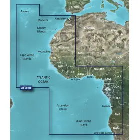 010-c0749-20 Garmin Bluechart G3 Hd Map Hxaf003r Western Africa - Microsd/sd