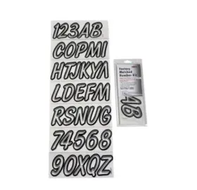 400clblk Hardline Inch 400 Series 146-pc Decal Watercraft Registration Factory Matched Clear
