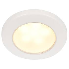 Hella Marine 958109011 Euroled 75 3 Inch Round Screw Mount Down Light-warm White Led-white Plastic Rim-12v