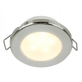 Hella Marine 958109521 Euroled 75 3 Inch Round Spring Mount Down Light-warm White Led-stainless Rim-12v