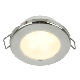 958109521 Hella Marine Euroled 75 3 Inch Round Spring Mount Down Light-warm White Led-stainless Rim-12v