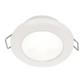 958110511 Hella Marine Euroled 75 3 Inch Round Spring Mount Down Light-white Led-white Plastic Rim-12v