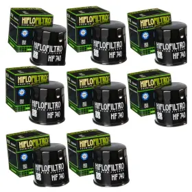 69j-13440-03 Hiflofiltro Hf740x8 Hf740 Oil Filter - Black 8 Pack Replaces Yamaha 69j-13440-01 And