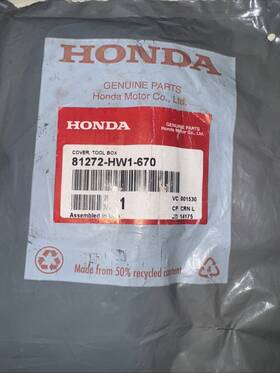 Honda 81272-hw1-670 F12 X F12x R12x R12 F15x Rear Storage Compartment Tool Box Bin Lid Cover