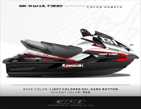 Gk-kw-ult300 Ipd Graphics Kawasaki Ultra 300 And 310 Kit Kw Design