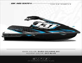 Gk-ns-sxr4 Ipd Graphics Kawasaki Sxr 1500 Kit Ns Design