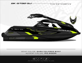 Gk-stb2-sj Ipd Graphics Jet Ski Graphic Kit For Yamaha 1996-2020 Superjet Stb2 Design