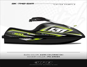 Gk-tm2-sxr Ipd Graphics Jet Ski Graphic Kit For Kawasaki 800 Sxr Tm2 Design