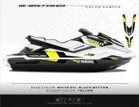 Gkr-brs-fxsho3 Ipd Graphics Jet Ski Graphic Kit For Yamaha Gen-3 Fxho Fxsho And Fxsvho Brs Design