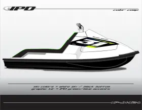 Np-jm-x2-1 Ipd Graphics Jet Ski Number Plate Kit For Kawasaki Gen-1 X2 Jm Design
