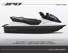 Np-js-15f Ipd Graphics Jet Ski Number Plate Kit For Kawasaki 12f 15f And Stxr Js Design