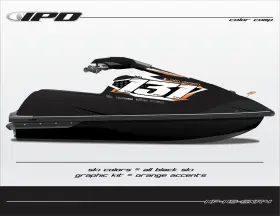 Np-ns-sxr4 Ipd Graphics Jet Ski Number Plate Kit For Kawasaki 4-stroke Sxr Ns Design