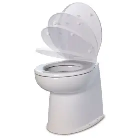 58240-3012 Jabsco 17 Inch Deluxe Flush Raw Water Electric Toilet With Soft Close Lid - 12v