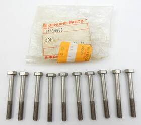 Kawasaki 110r0650 Set Of 10 Nos Oem Bolts New Factory Parts 6x50 Js550 And More