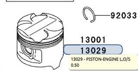 Kawasaki 13029-1160 1987-2009 Ninja Vulcan Piston Engine L O/s New Oem
