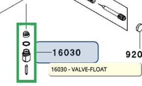Kawasaki 16030-3704 Oem 1998-2006 Jet Ski Float Valve