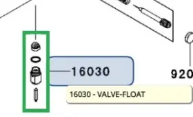16030-3704 Kawasaki Oem 1998-2006 Jet Ski Float Valve