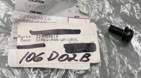 Kawasaki 224ab0614 Screw-pan-wp-cros 6x14 New Replaces