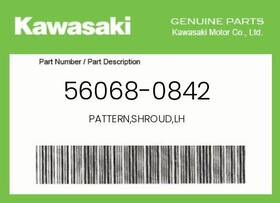 Kawasaki 56068-0842 Genuine Pattern Shroud Lh -