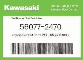 Kawasaki 56077-2470 Genuine Pattern Rr Fender -
