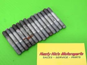 92004-3715 Kawasaki 1989 650 Sx Oem Cylinder Head Studs Stud Set Good Thread Hardware 14