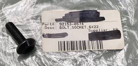 Kawasaki 92153-0574 Bolt Socket 6x22 New Replaces