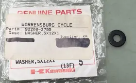 92200-3795 Kawasaki Washer 5x12x1 New Genuine